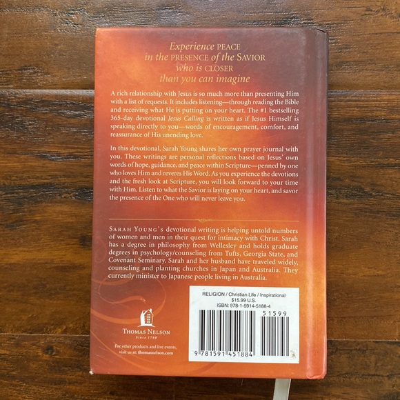 Jesus Calling Enjoying His Peace in His Presence Daily Devotional by Sarah Young - Picture 2 of 4